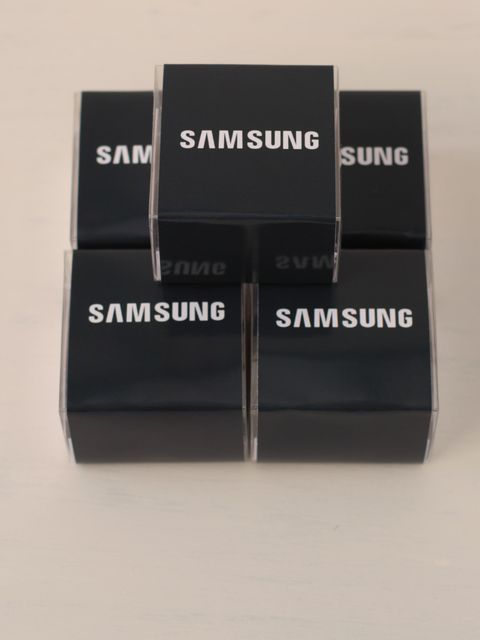 Caixas de brownie com cinta preta personalizada da Samsung